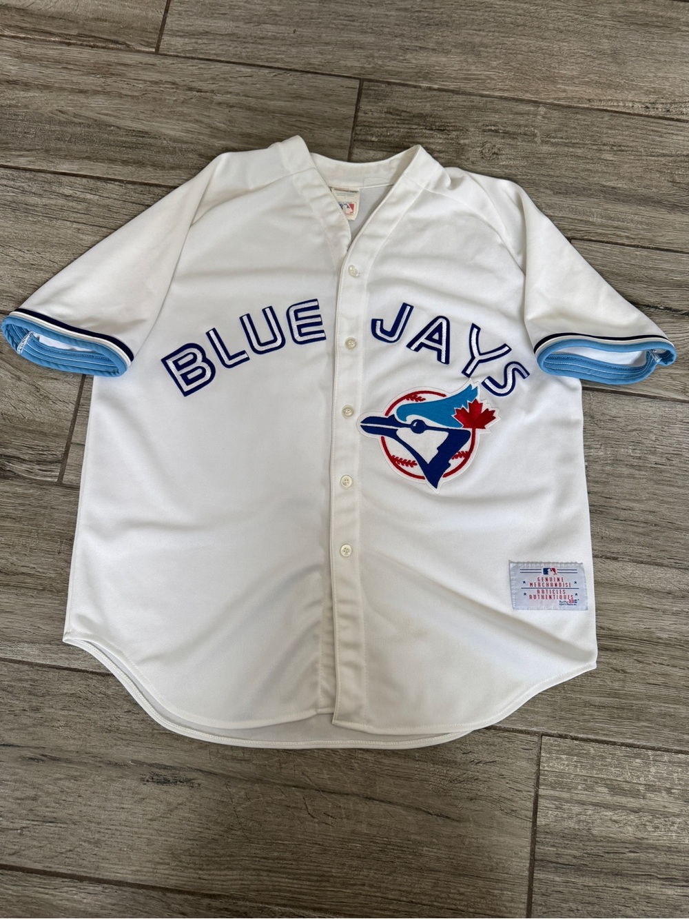 Vintage 90’s Toronto Blue Jays Blank White CCM Jersey Size Large MLB Baseball
